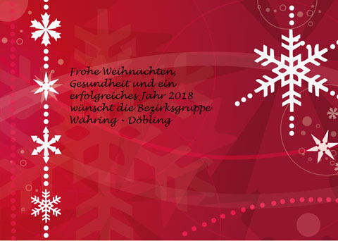 Weihnachtskarte 2017 Behindertenverband Währing - Döbling